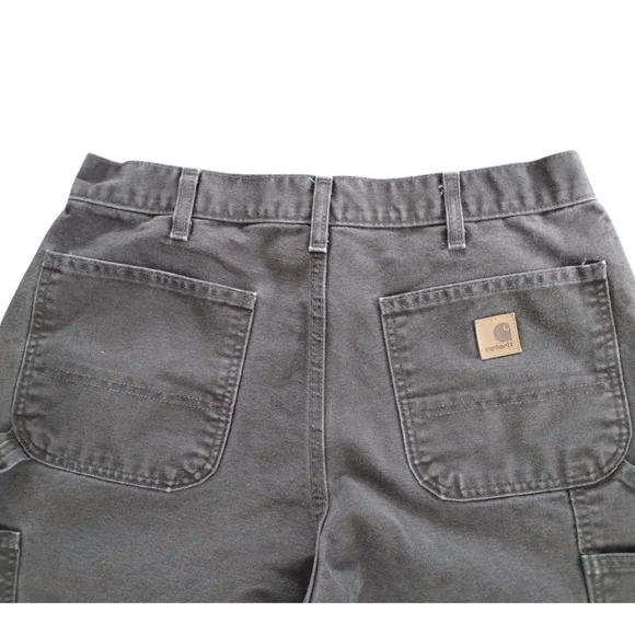 Vintage Carhartt B11 Dark Brown Duck Work Pants 33x30 Dungaree Fit - Picture 7 of 10